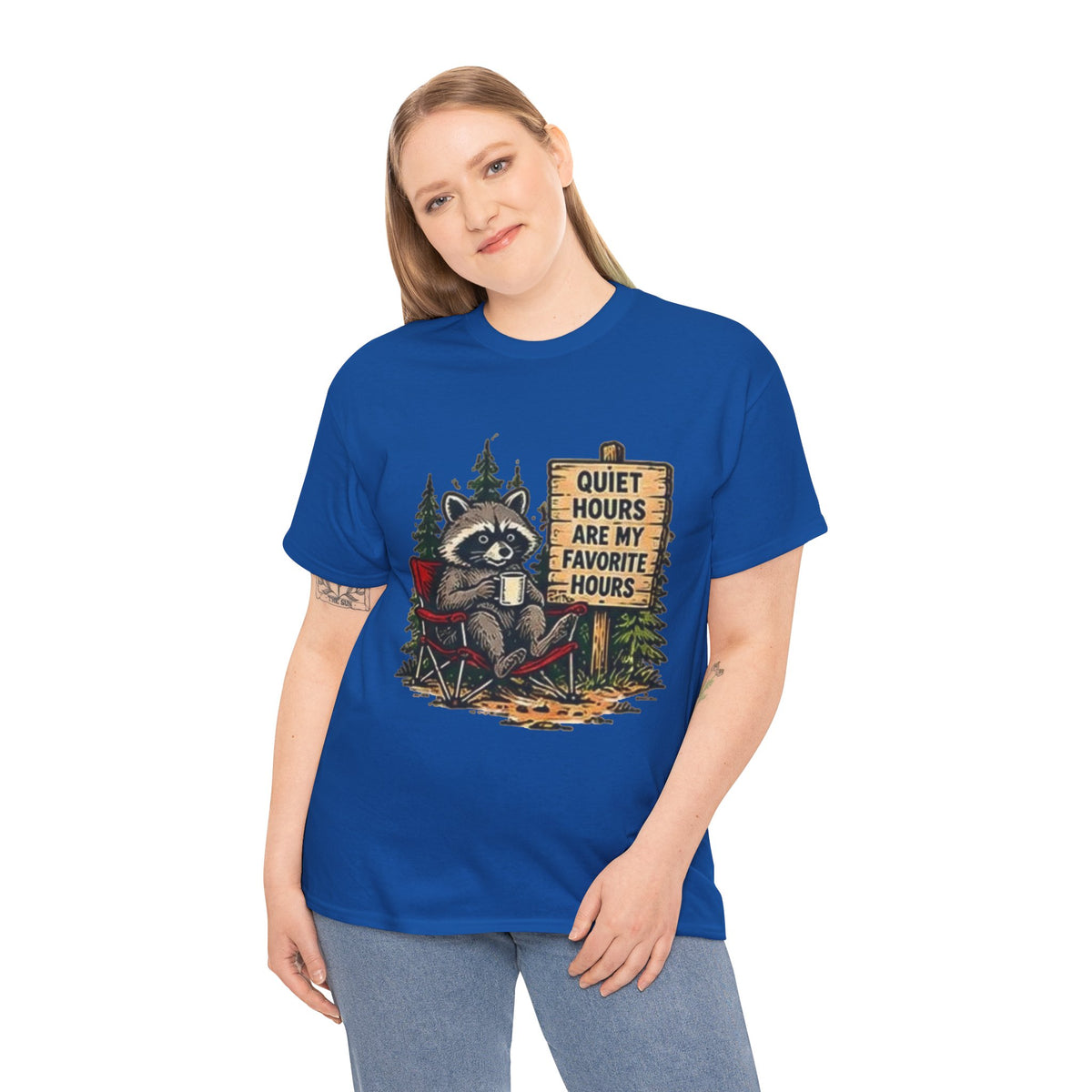 Raccoon Camping  T-Shirt