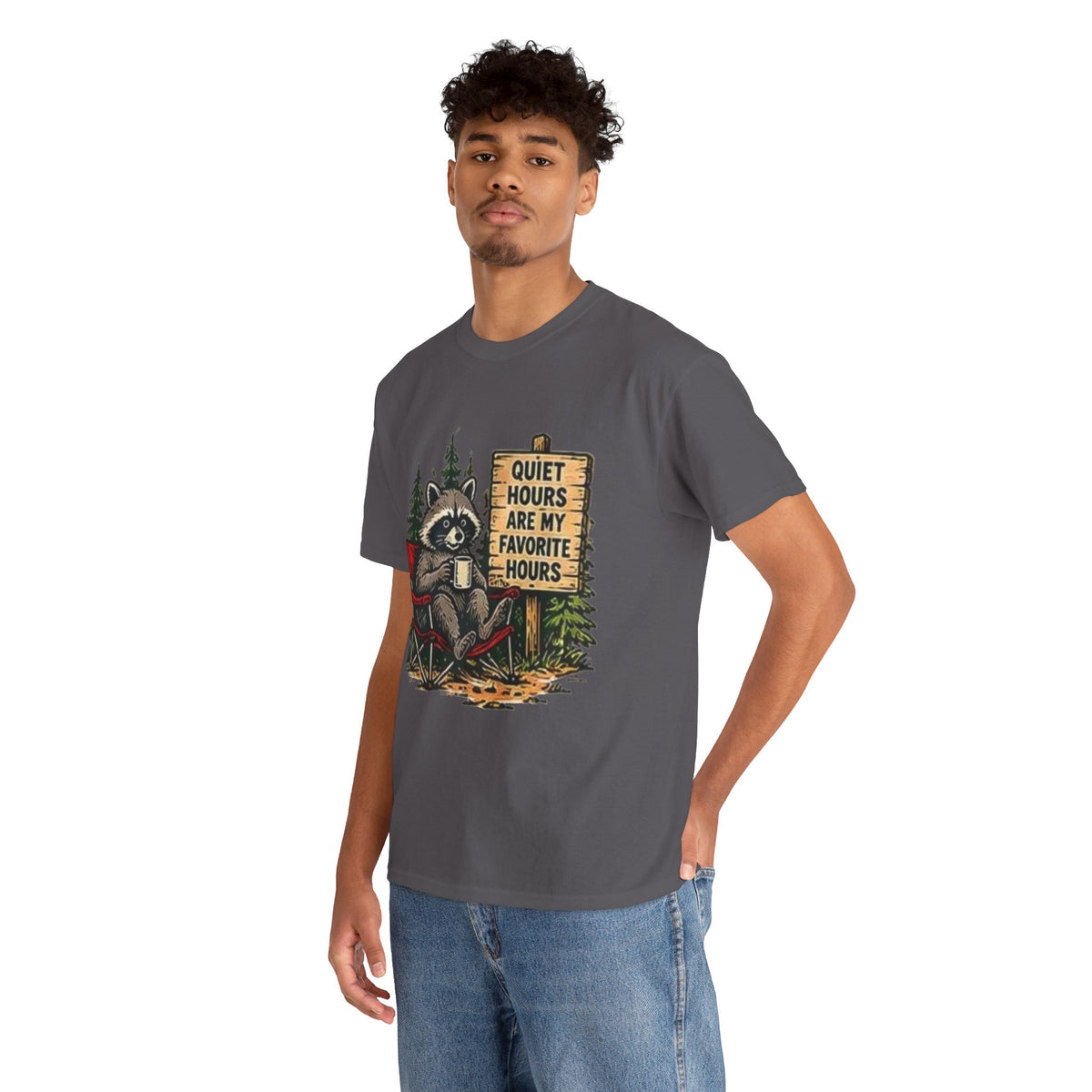 Raccoon Camping  T-Shirt
