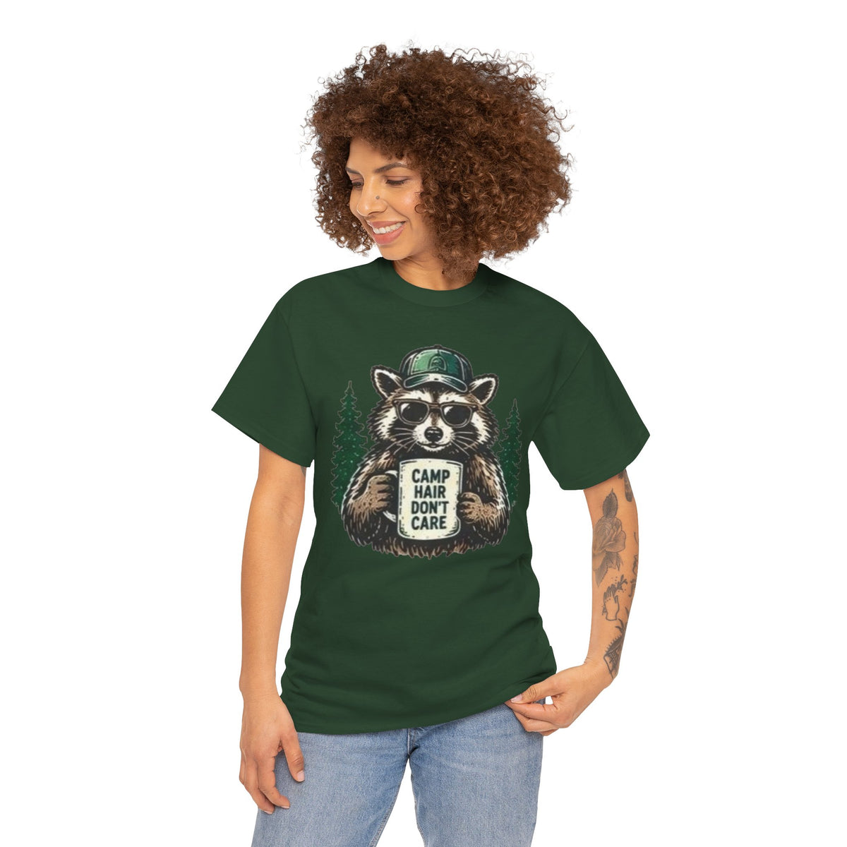Camp Hair Don’t Care Raccoon T-Shirt