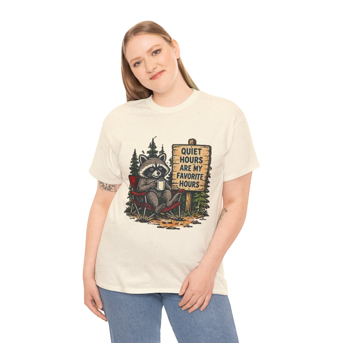 Raccoon Camping  T-Shirt