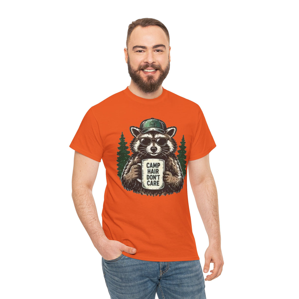 Camp Hair Don’t Care Raccoon T-Shirt