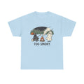 Too Smoky Camping T-Shirt — Funny Ghost & Campfire Tee