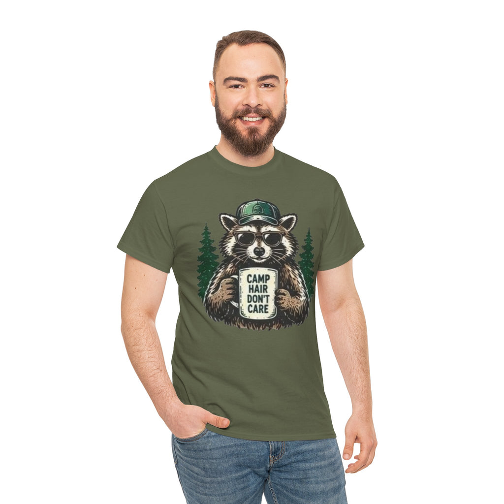 Camp Hair Don’t Care Raccoon T-Shirt