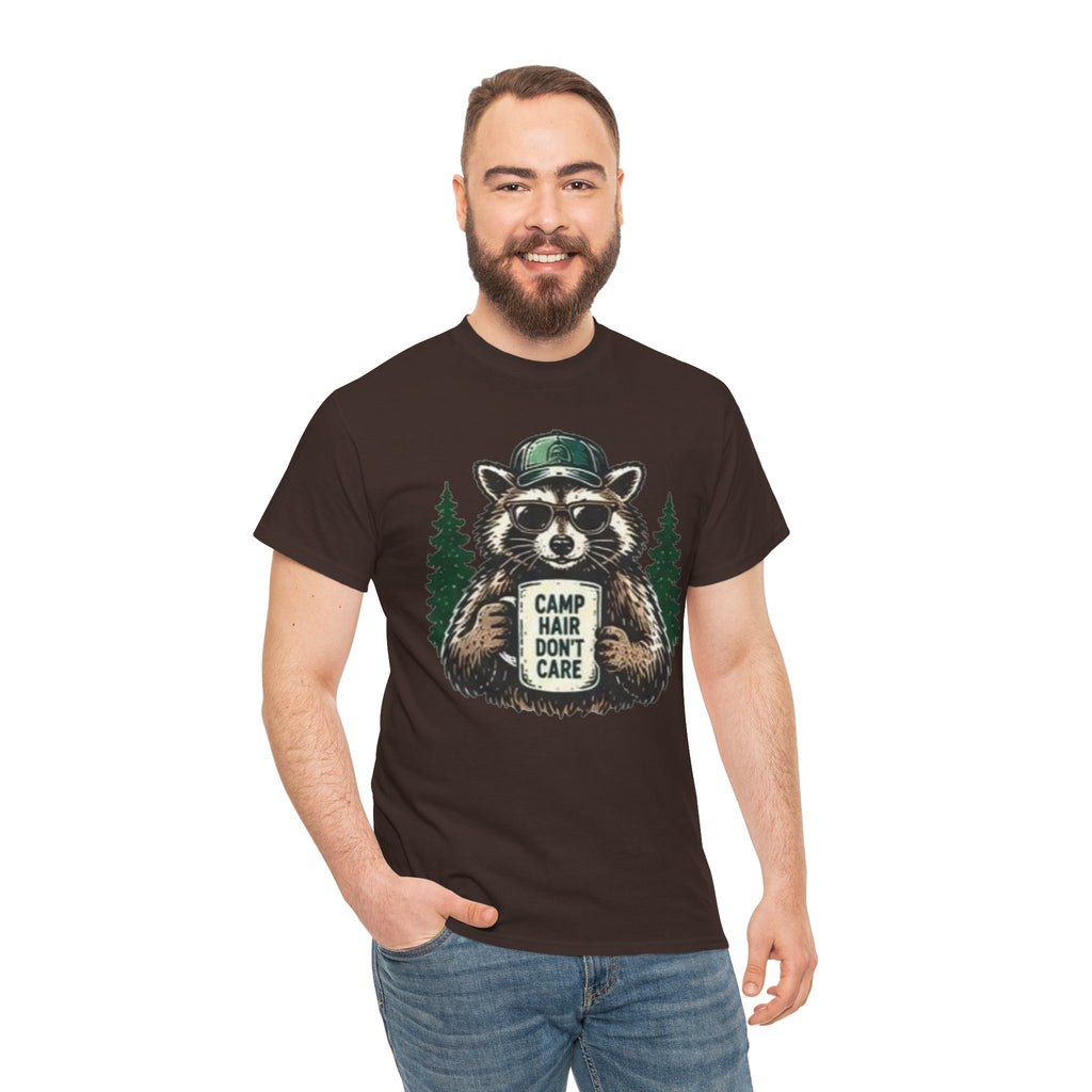 Camp Hair Don’t Care Raccoon T-Shirt