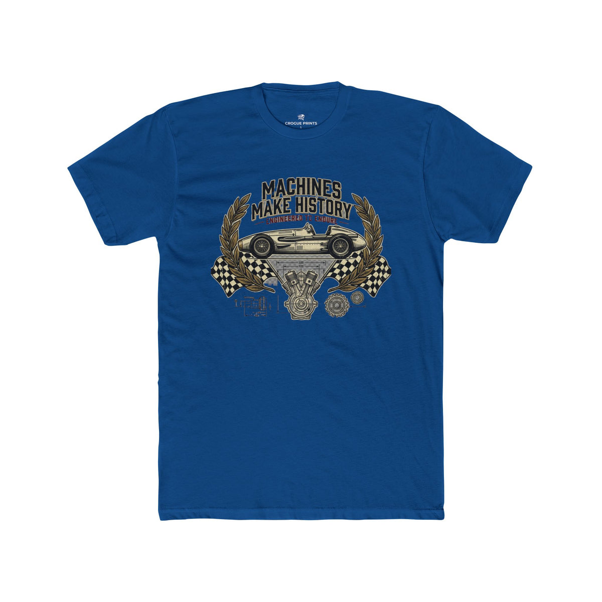 "Machines Make History" Vintage Racer Shirt