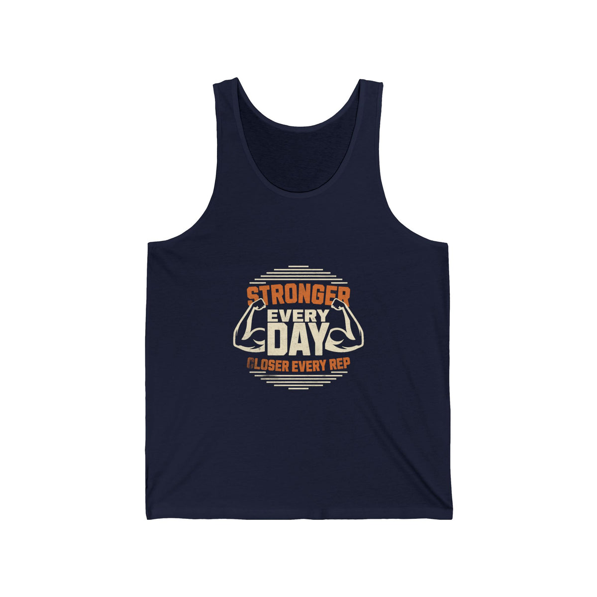 Stronger Every Day Gym Tank Top | Workout & Bodybuilding Fitness Graphic Tank Top