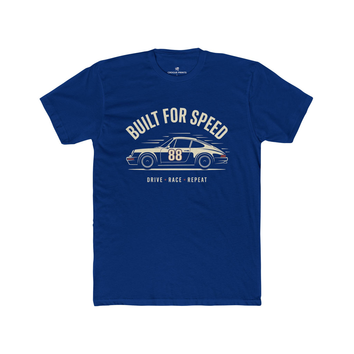 Built for Speed Car Tee — Vintage Racing Graphic Shirt (Drive Back Repeat)