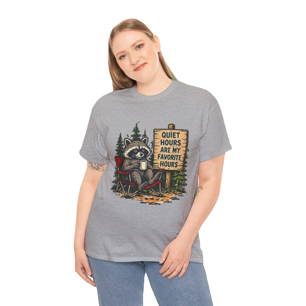 Raccoon Camping  T-Shirt