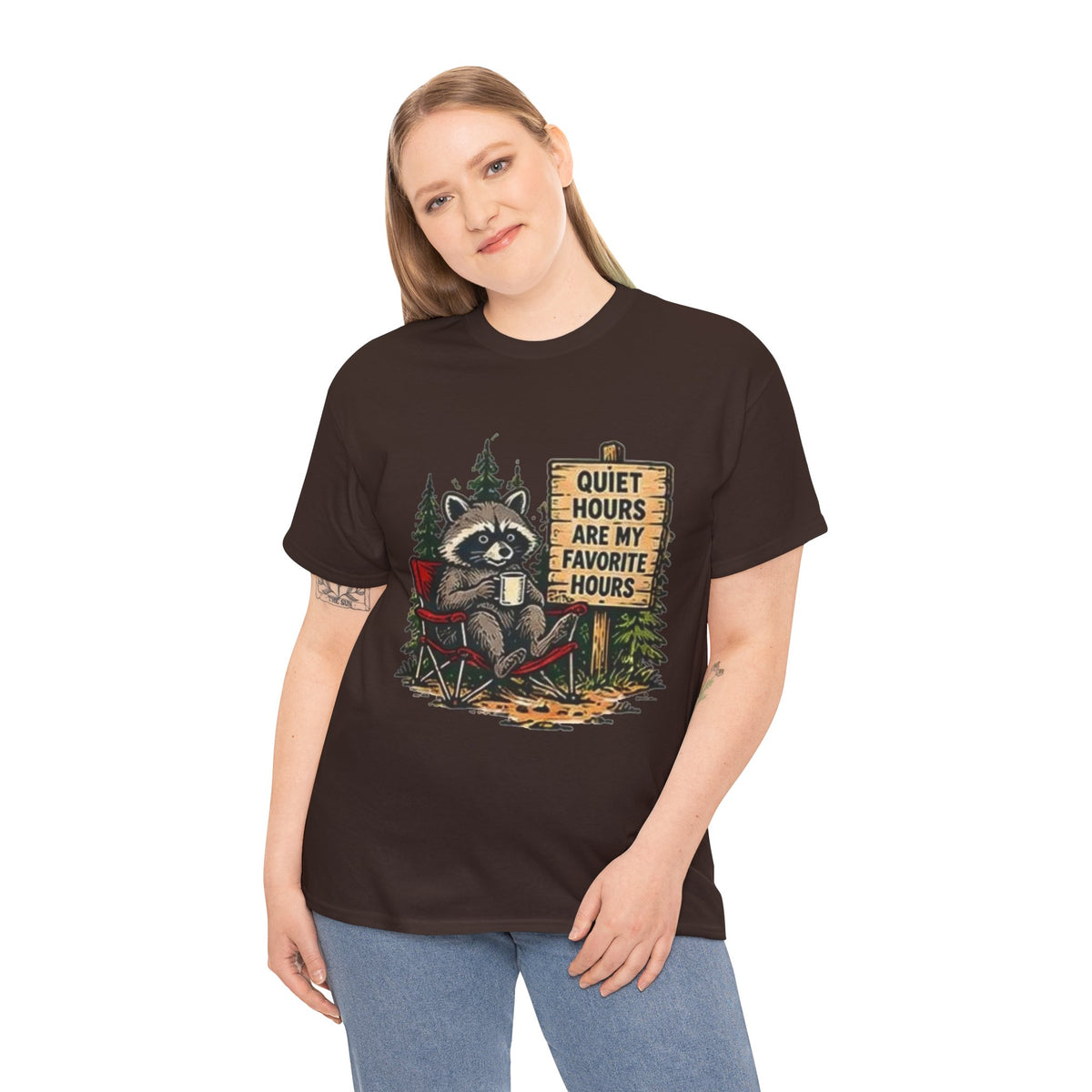 Raccoon Camping  T-Shirt