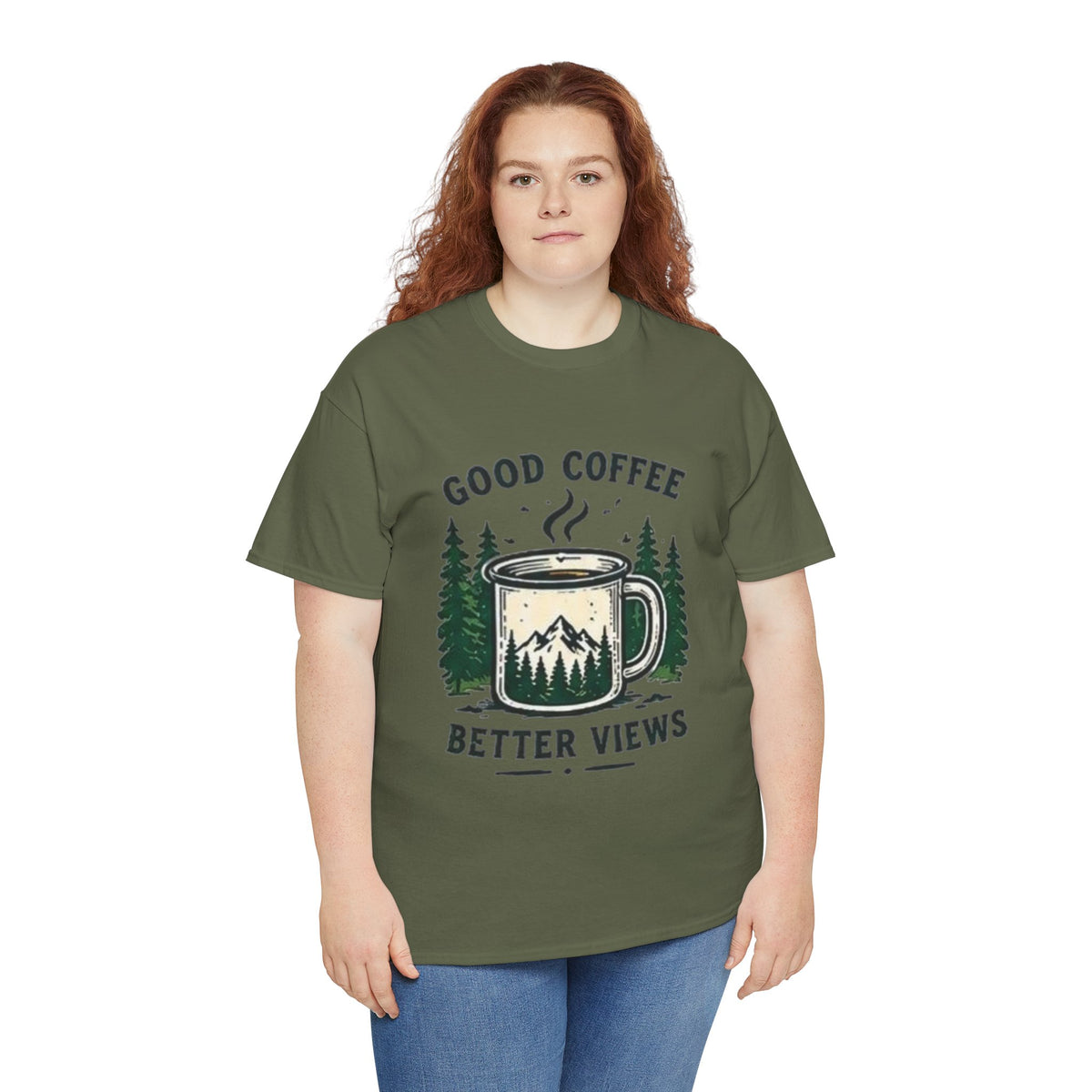 Good Coffee Better Views Tee