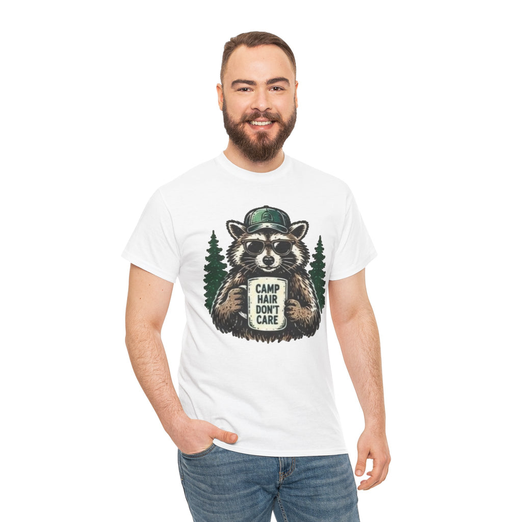 Camp Hair Don’t Care Raccoon T-Shirt