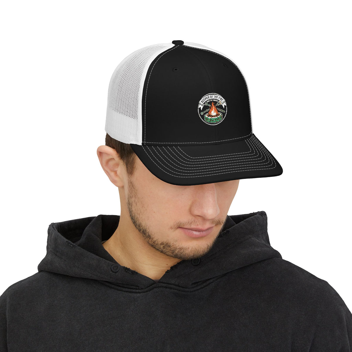 Campfire Patch Trucker Cap