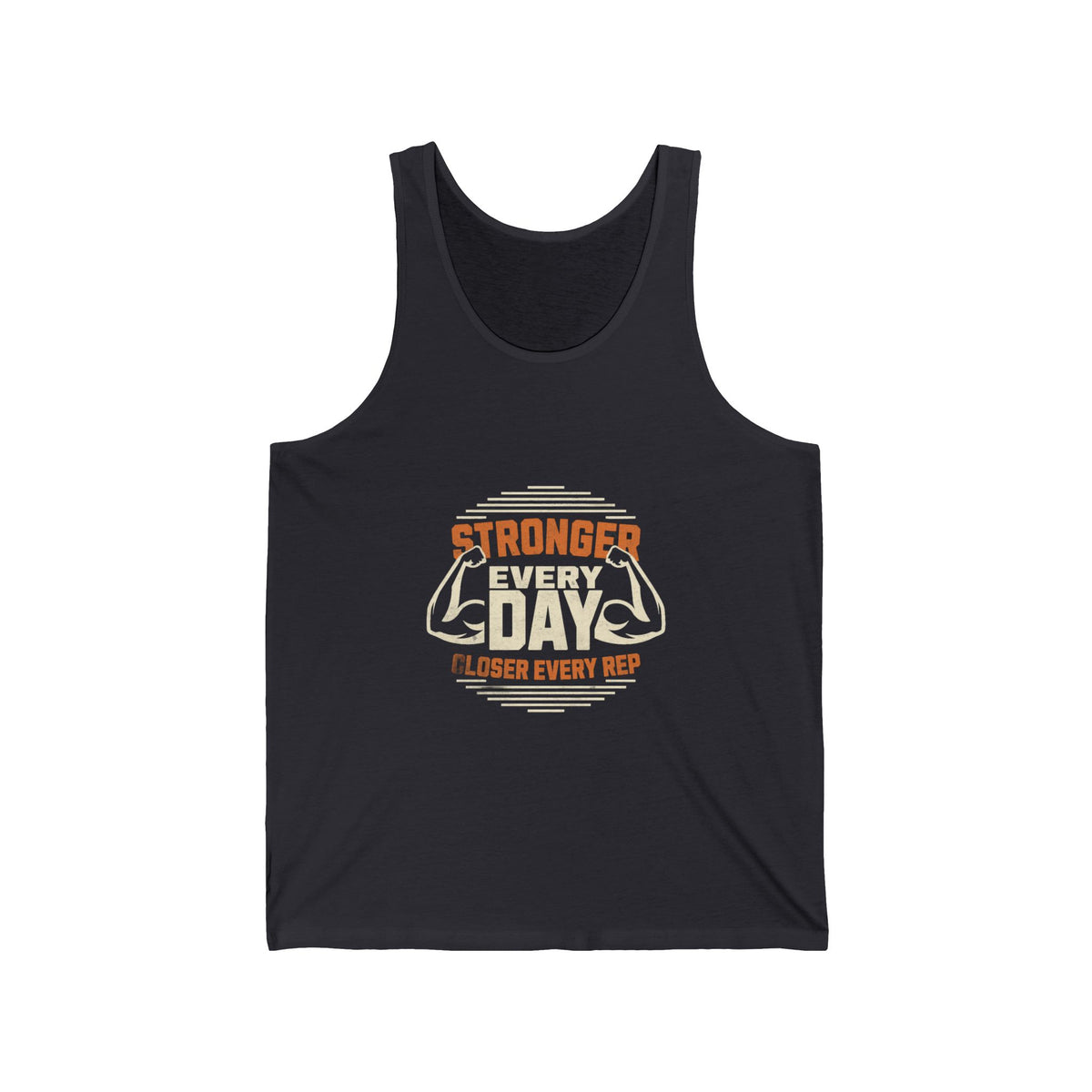 Stronger Every Day Gym Tank Top | Workout & Bodybuilding Fitness Graphic Tank Top
