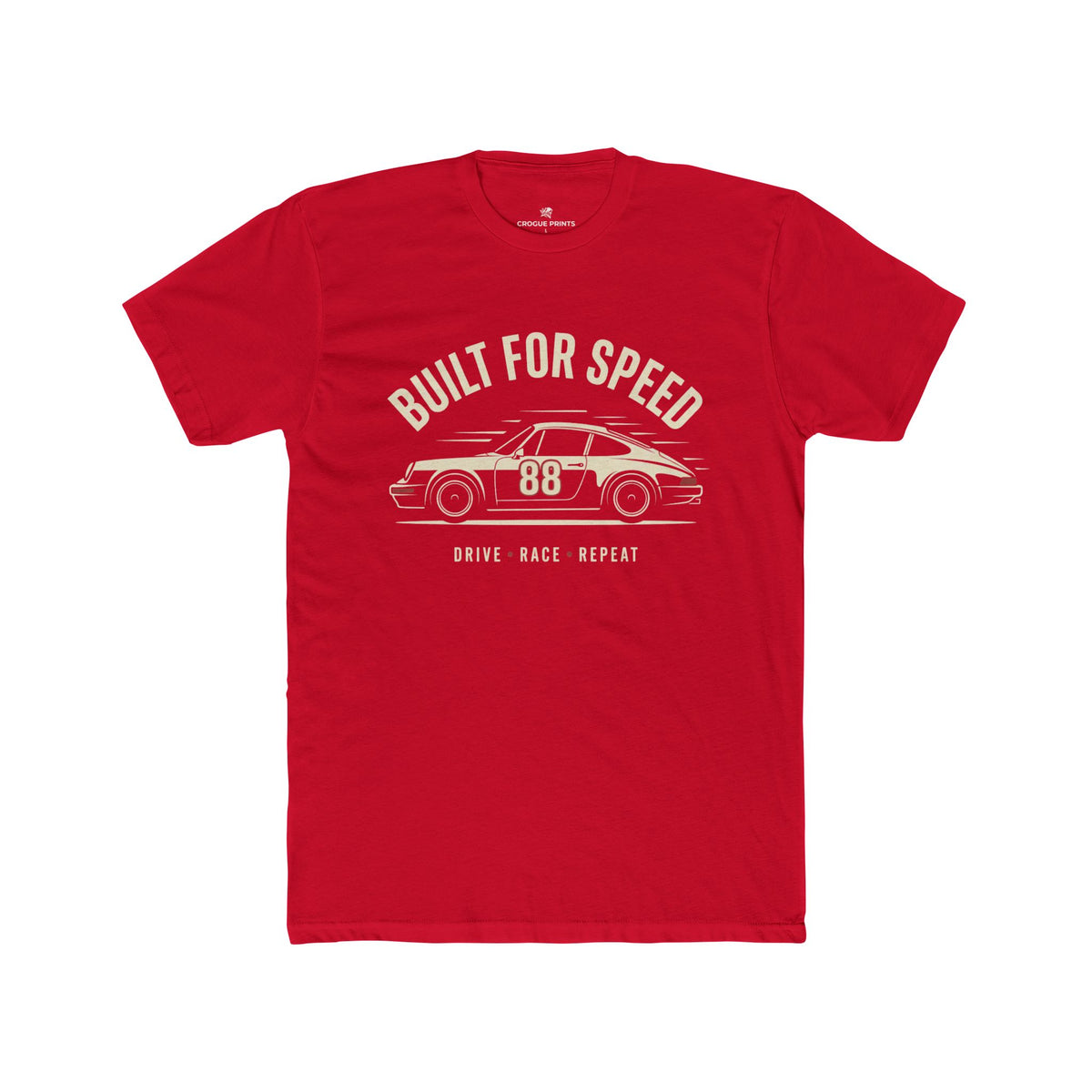 Built for Speed Car Tee — Vintage Racing Graphic Shirt (Drive Back Repeat)