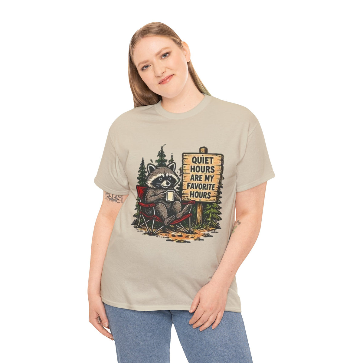 Raccoon Camping  T-Shirt