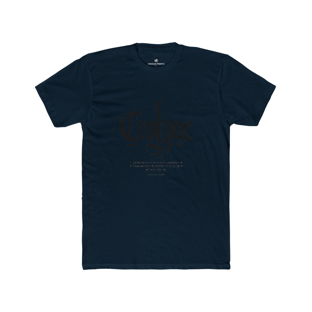 Patience Definition Tee | "What Is Written To Be Yours" Gothic Typography Shirt
