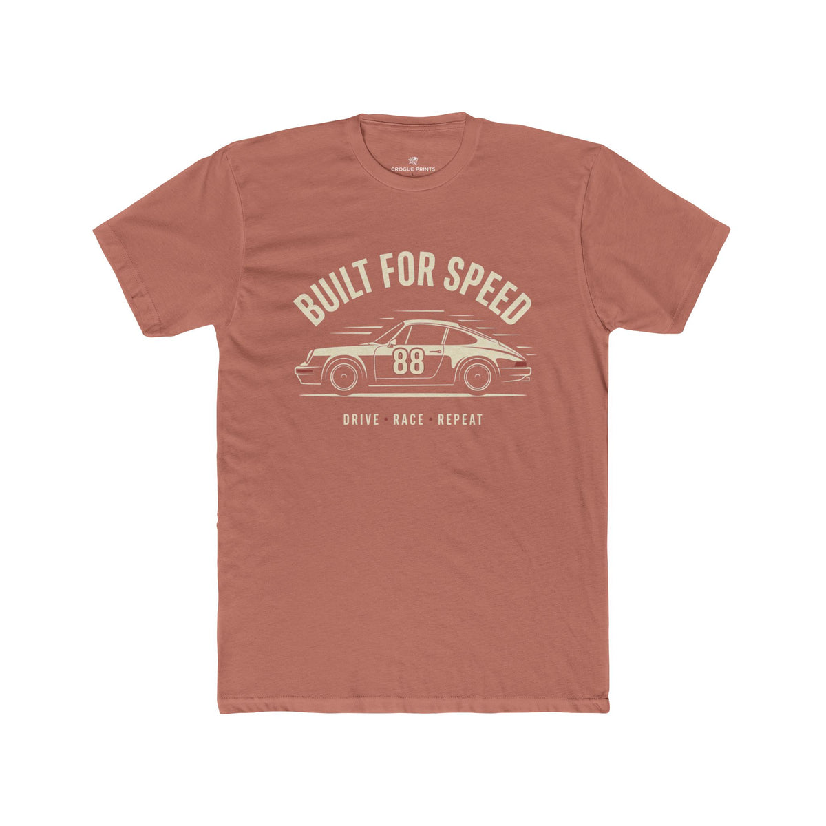 Built for Speed Car Tee — Vintage Racing Graphic Shirt (Drive Back Repeat)