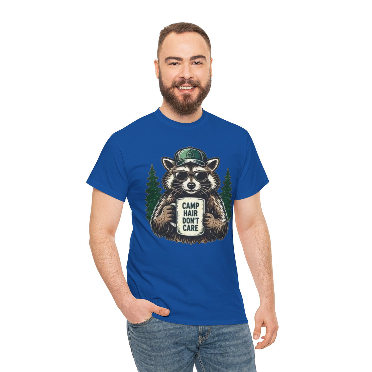 Camp Hair Don’t Care Raccoon T-Shirt