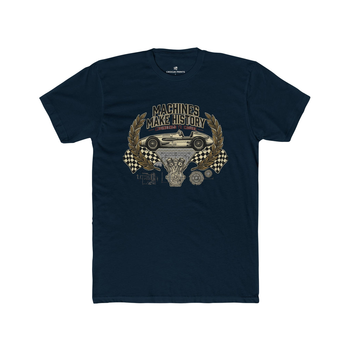 "Machines Make History" Vintage Racer Shirt