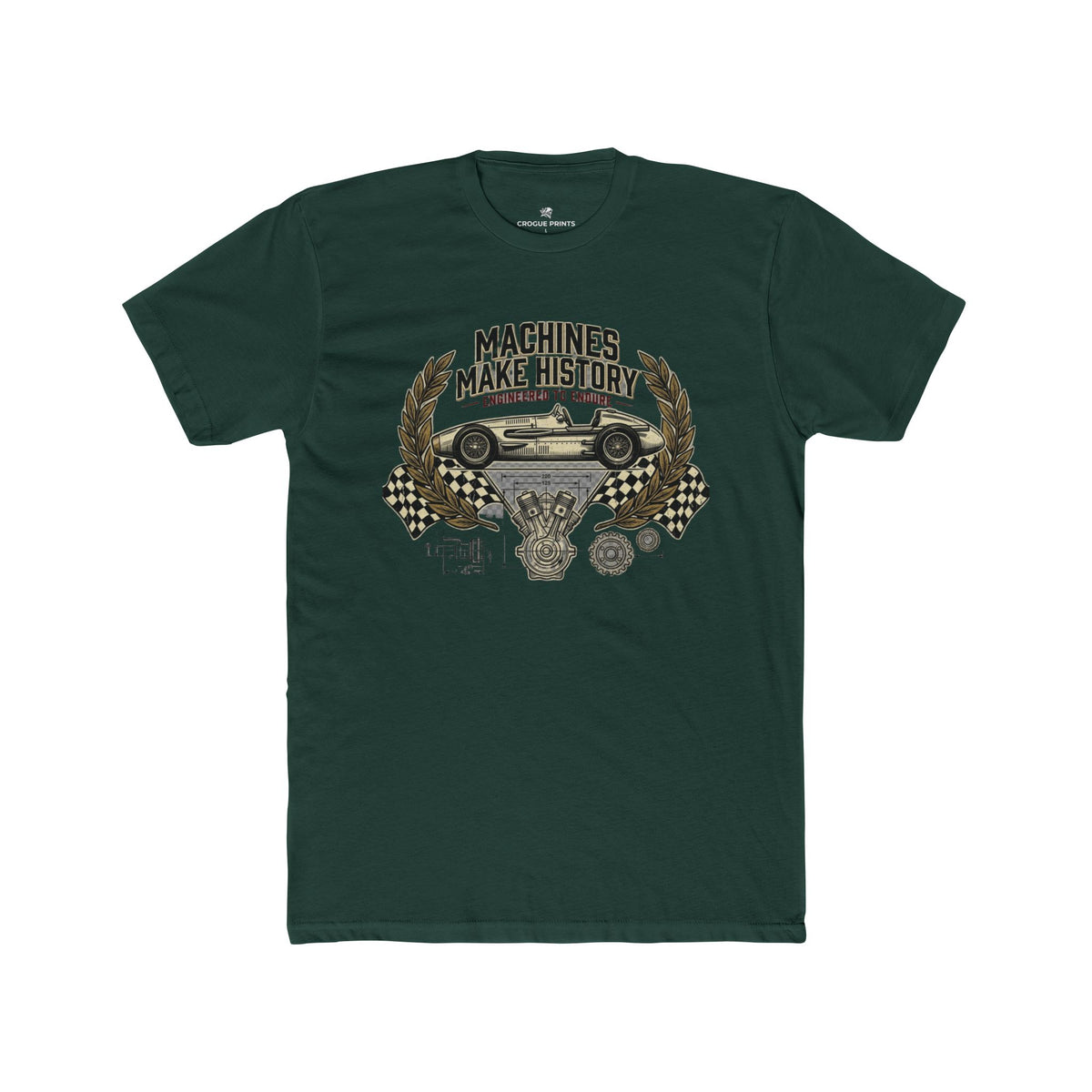 "Machines Make History" Vintage Racer Shirt