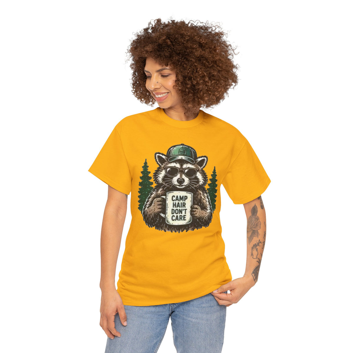 Camp Hair Don’t Care Raccoon T-Shirt