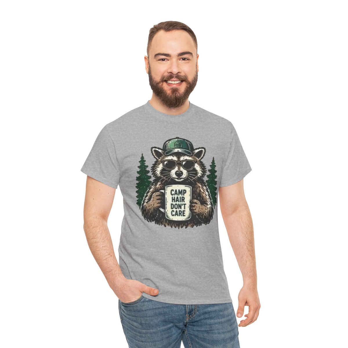 Camp Hair Don’t Care Raccoon T-Shirt