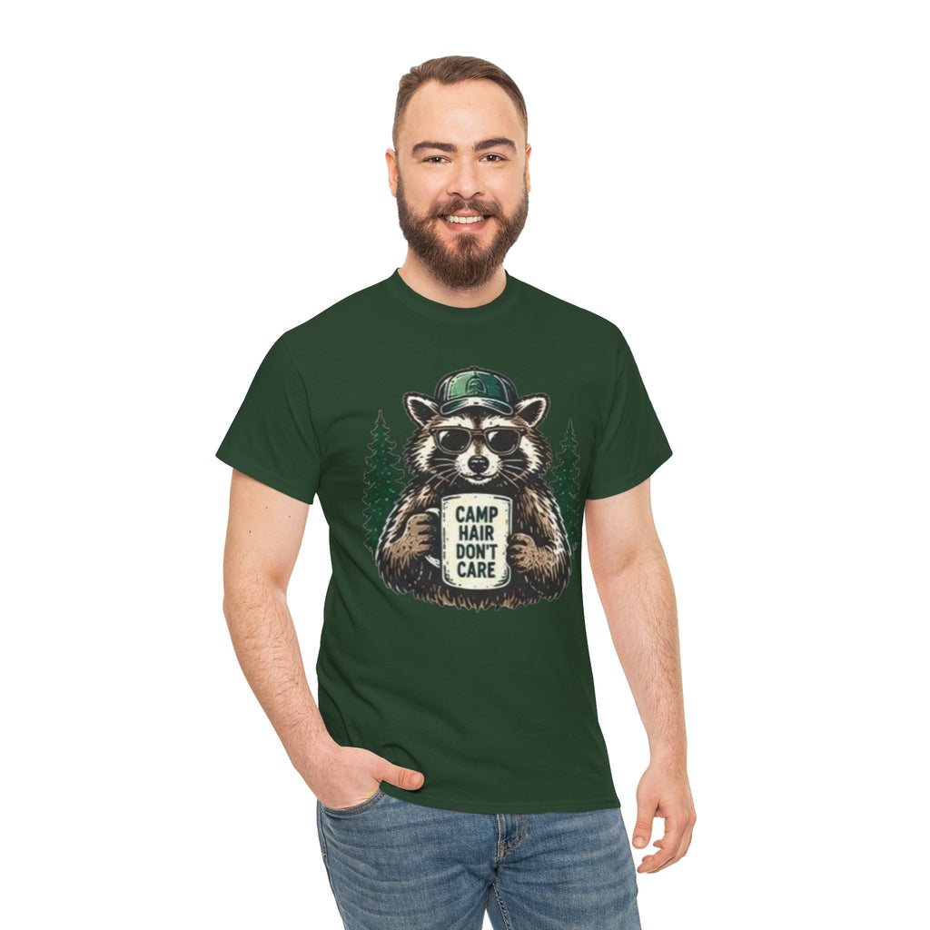 Camp Hair Don’t Care Raccoon T-Shirt