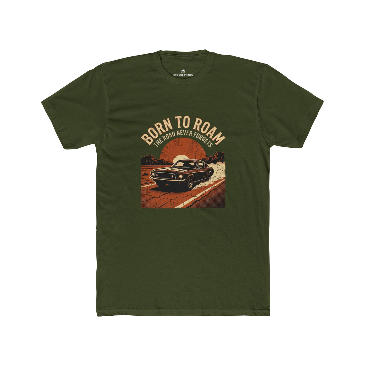 The Road Never Forgets" Muscle Car Shirt