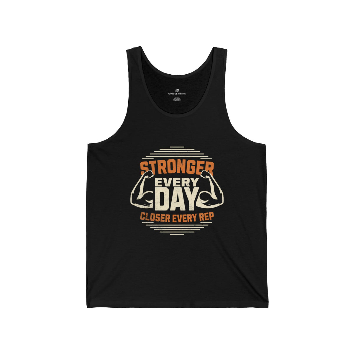 Workout Tank Top — "Stronger Every Day, Closer Every Rep" Gym Tank