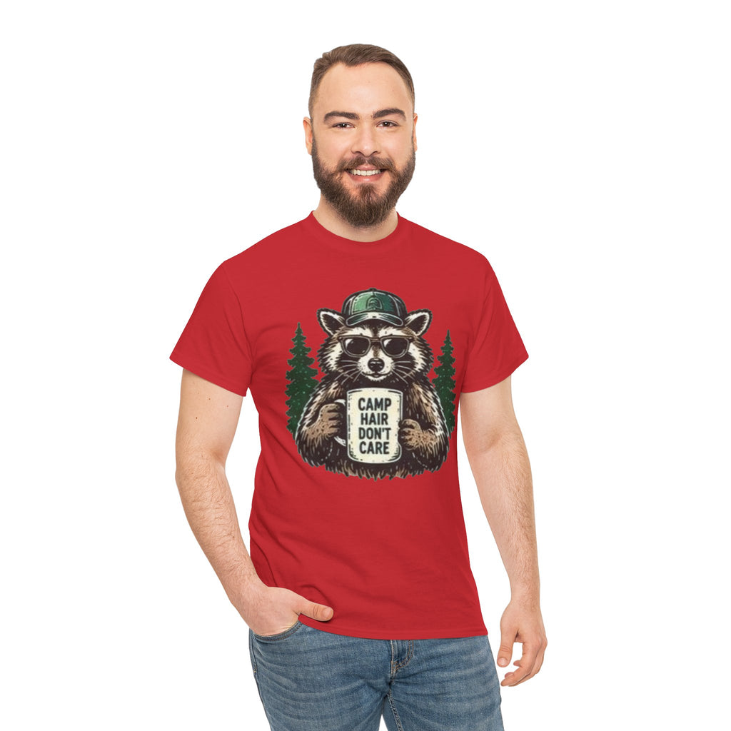 Camp Hair Don’t Care Raccoon T-Shirt