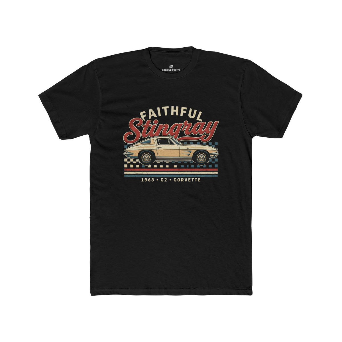 Faithful Stingray Tee — Retro Corvette Car Graphic T-Shirt