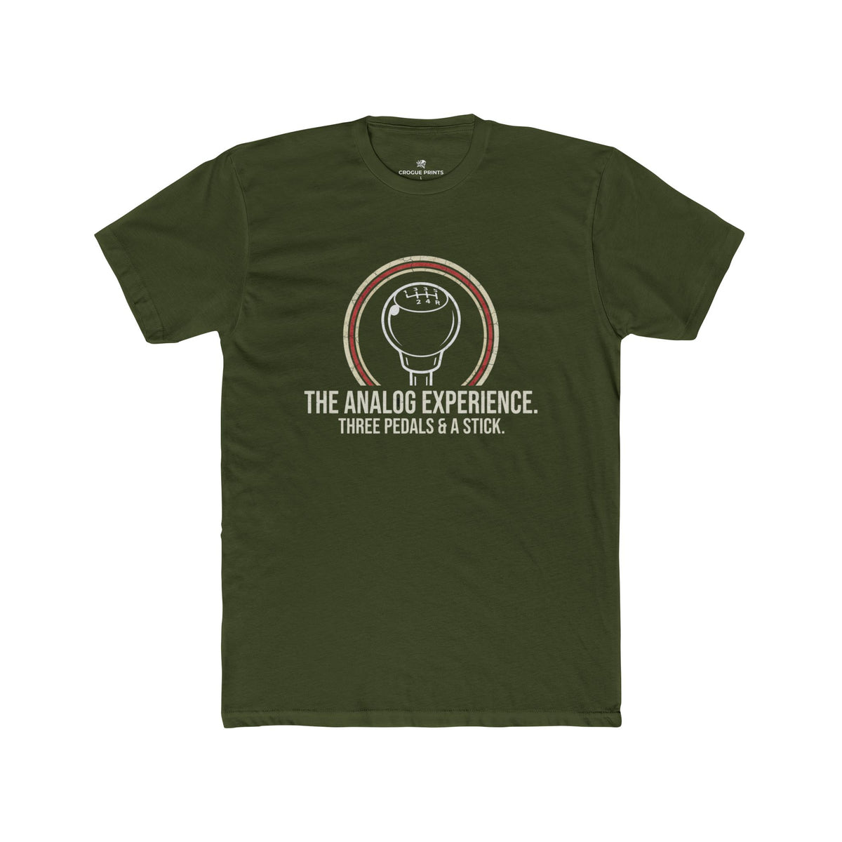 The Analog Experience" Manual Transmission T-Shirt