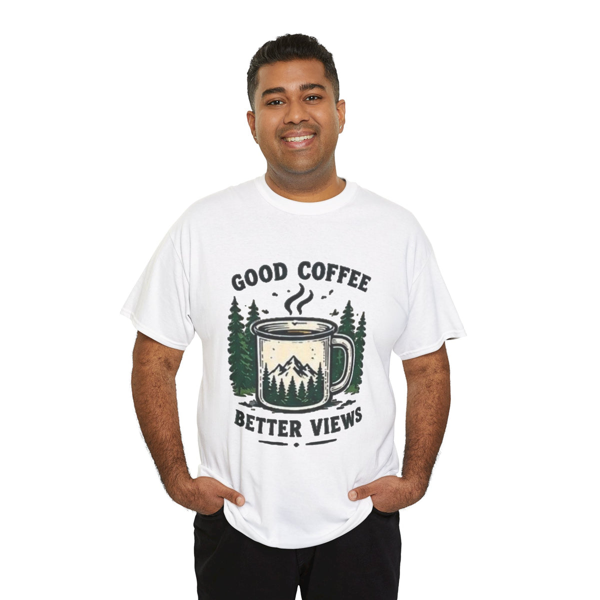 Good Coffee Better Views Tee