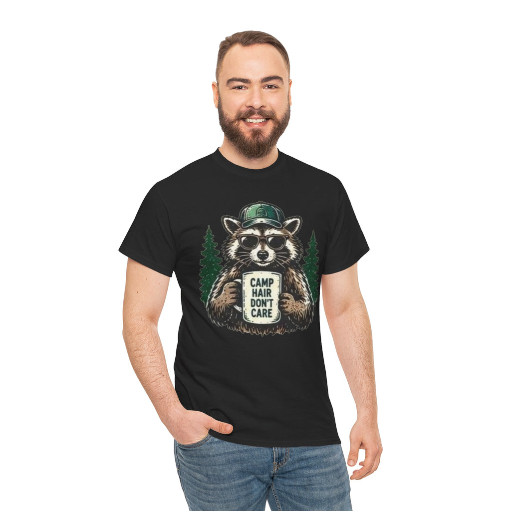 Camp Hair Don’t Care Raccoon T-Shirt