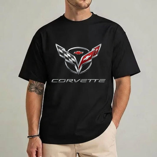 Chevrolet Corvette" Official Logo T-Shirt | American Supercar Graphic Tee