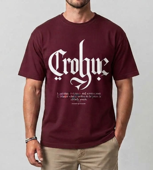 Patience Definition Tee | "What Is Written To Be Yours" Gothic Typography Shirt