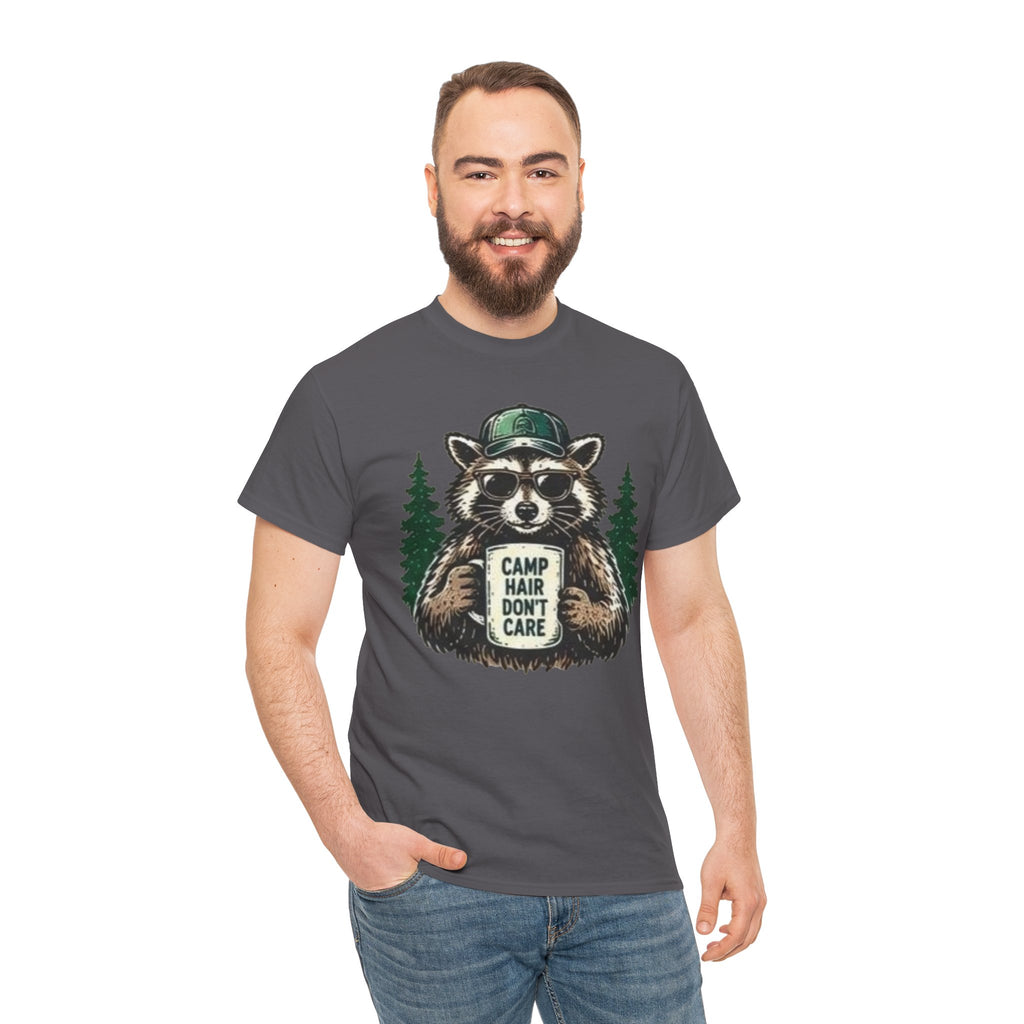 Camp Hair Don’t Care Raccoon T-Shirt