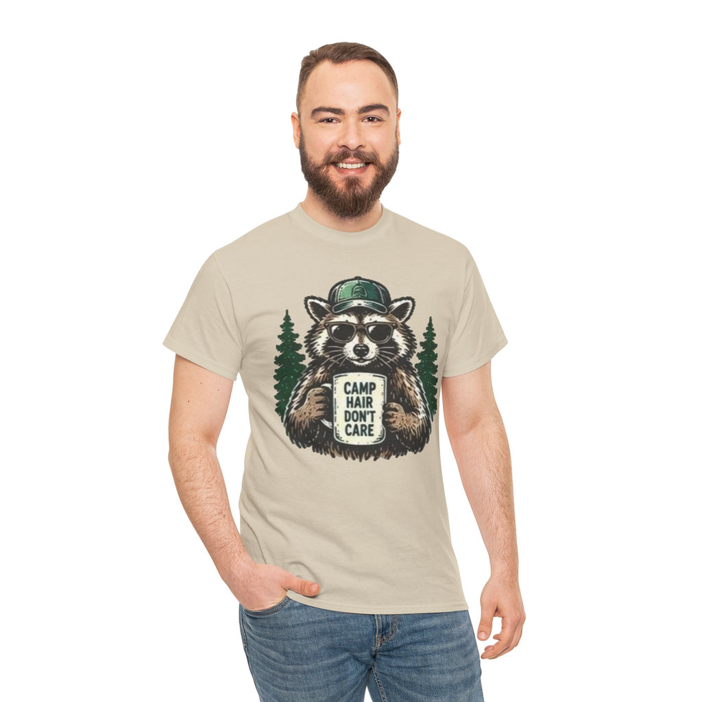 Camp Hair Don’t Care Raccoon T-Shirt