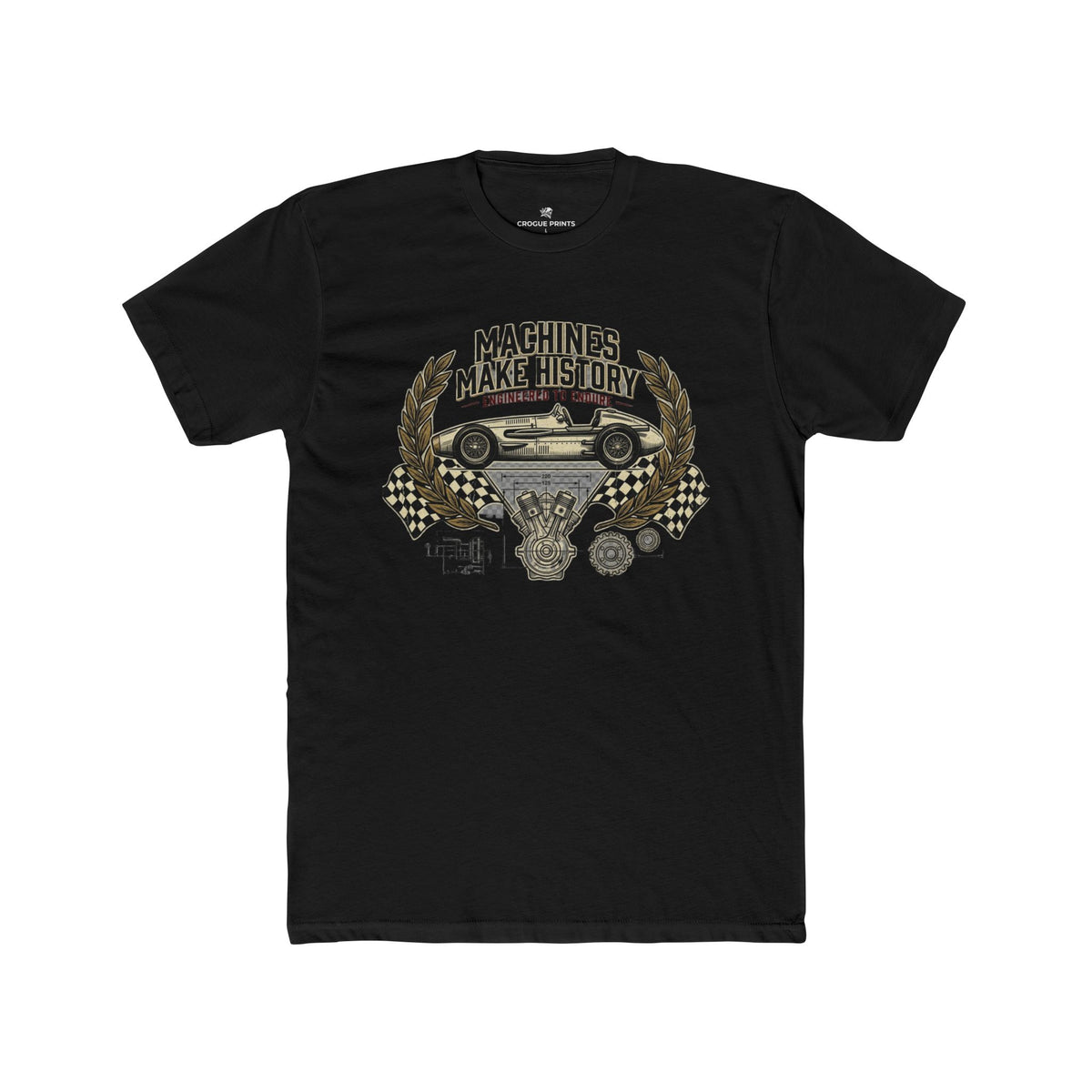 "Machines Make History" Vintage Racer Shirt