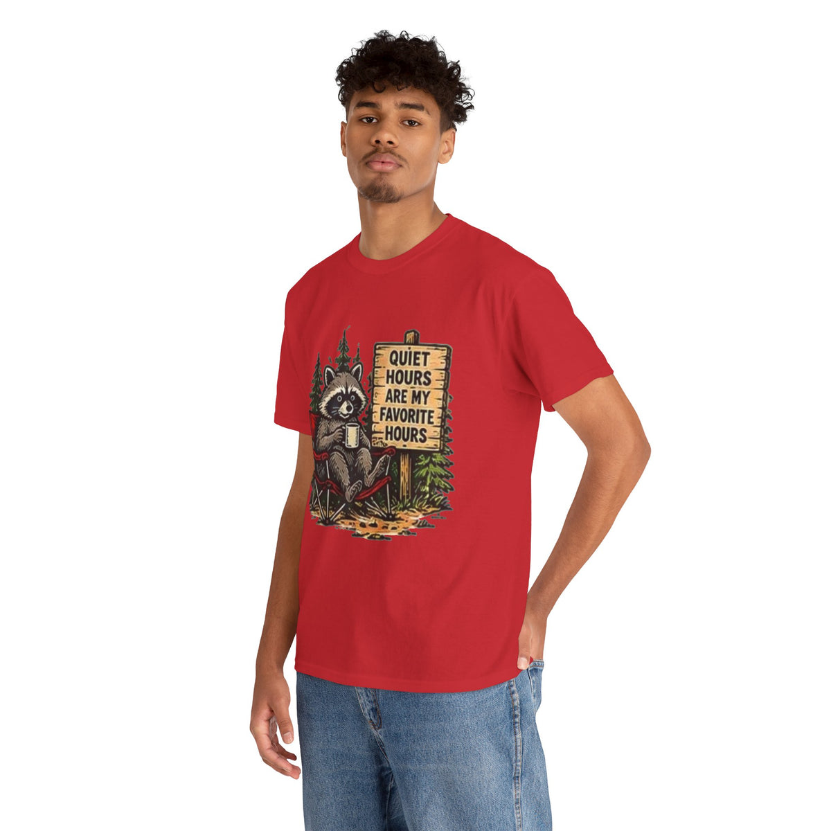 Raccoon Camping  T-Shirt
