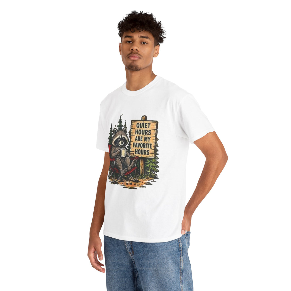 Raccoon Camping  T-Shirt