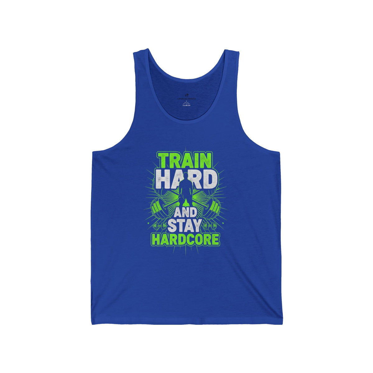 Men’s Gym Tank Top – Train Hard Stay Hardcore Workout & Bodybuilding Shirt
