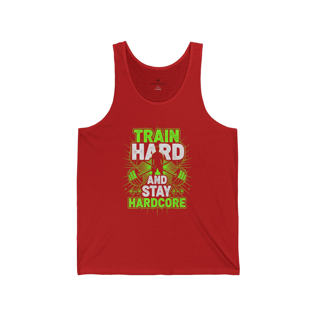 Men’s Gym Tank Top – Train Hard Stay Hardcore Workout & Bodybuilding Shirt