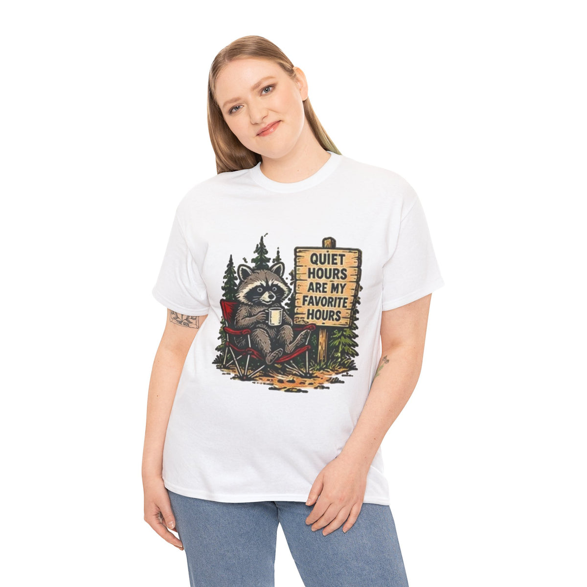 Raccoon Camping  T-Shirt