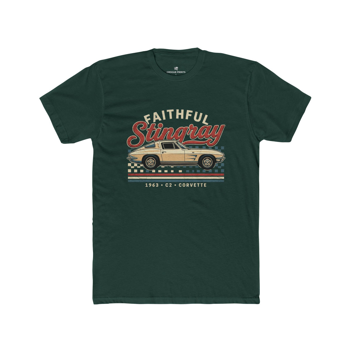 Faithful Stingray Tee — Retro Corvette Car Graphic T-Shirt
