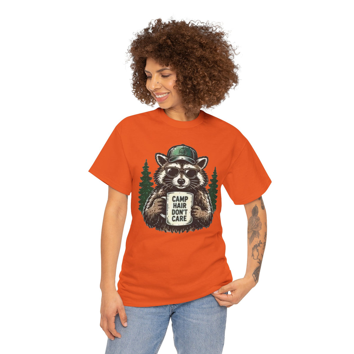 Camp Hair Don’t Care Raccoon T-Shirt