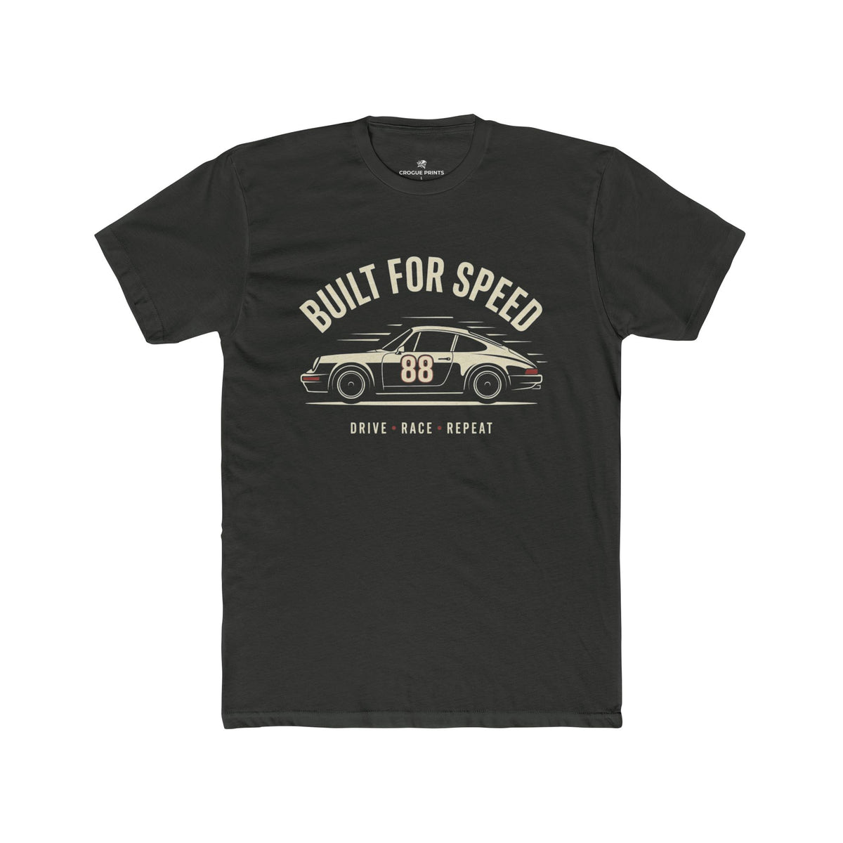 Built for Speed Car Tee — Vintage Racing Graphic Shirt (Drive Back Repeat)