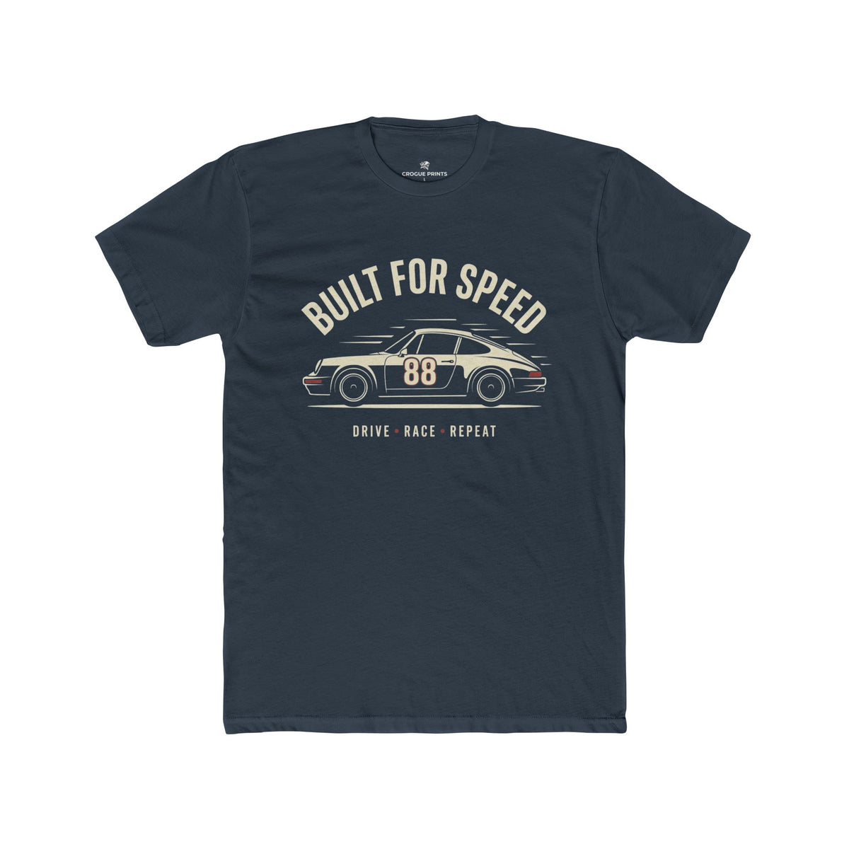 Built for Speed Car Tee — Vintage Racing Graphic Shirt (Drive Back Repeat)