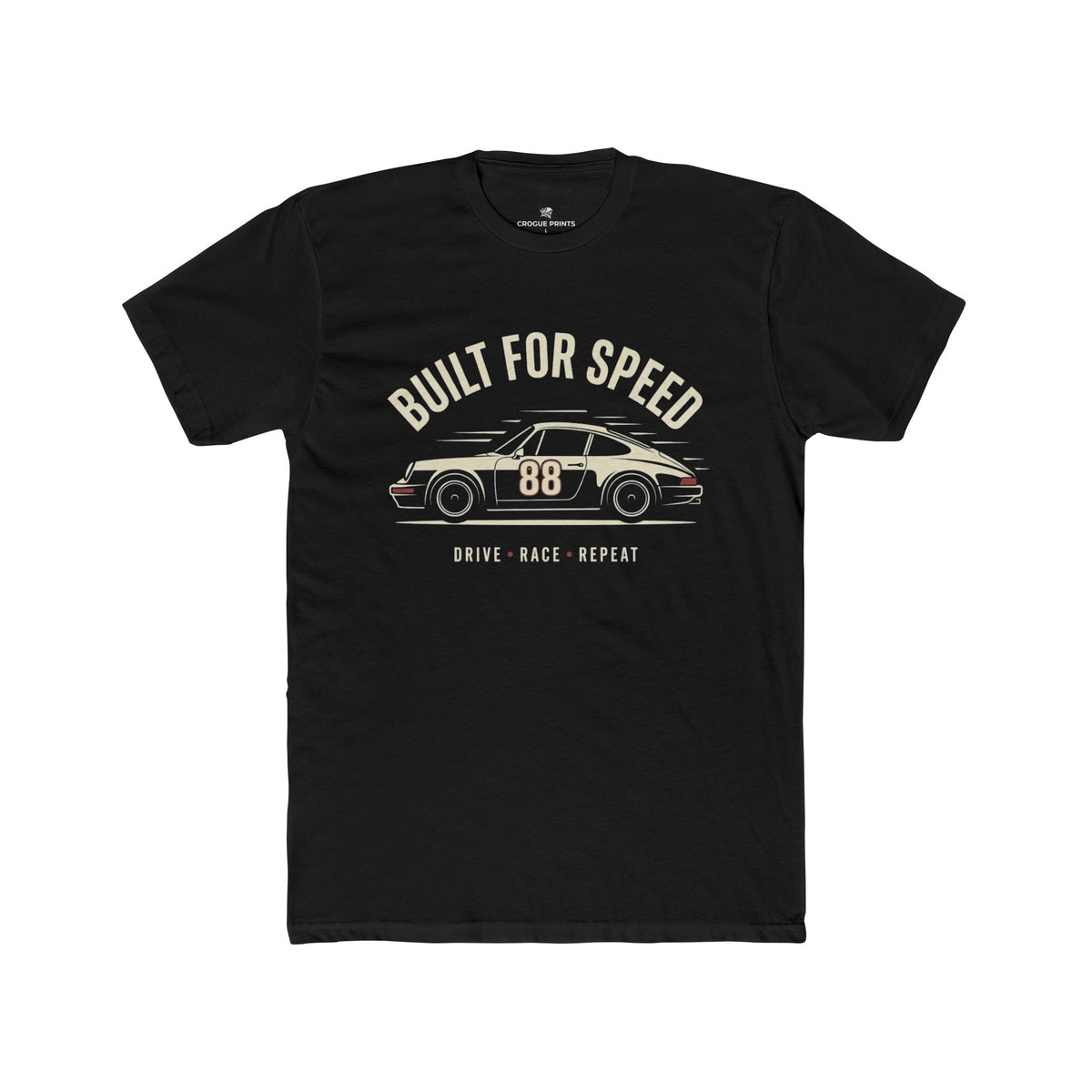 Built for Speed Car Tee — Vintage Racing Graphic Shirt (Drive Back Repeat)
