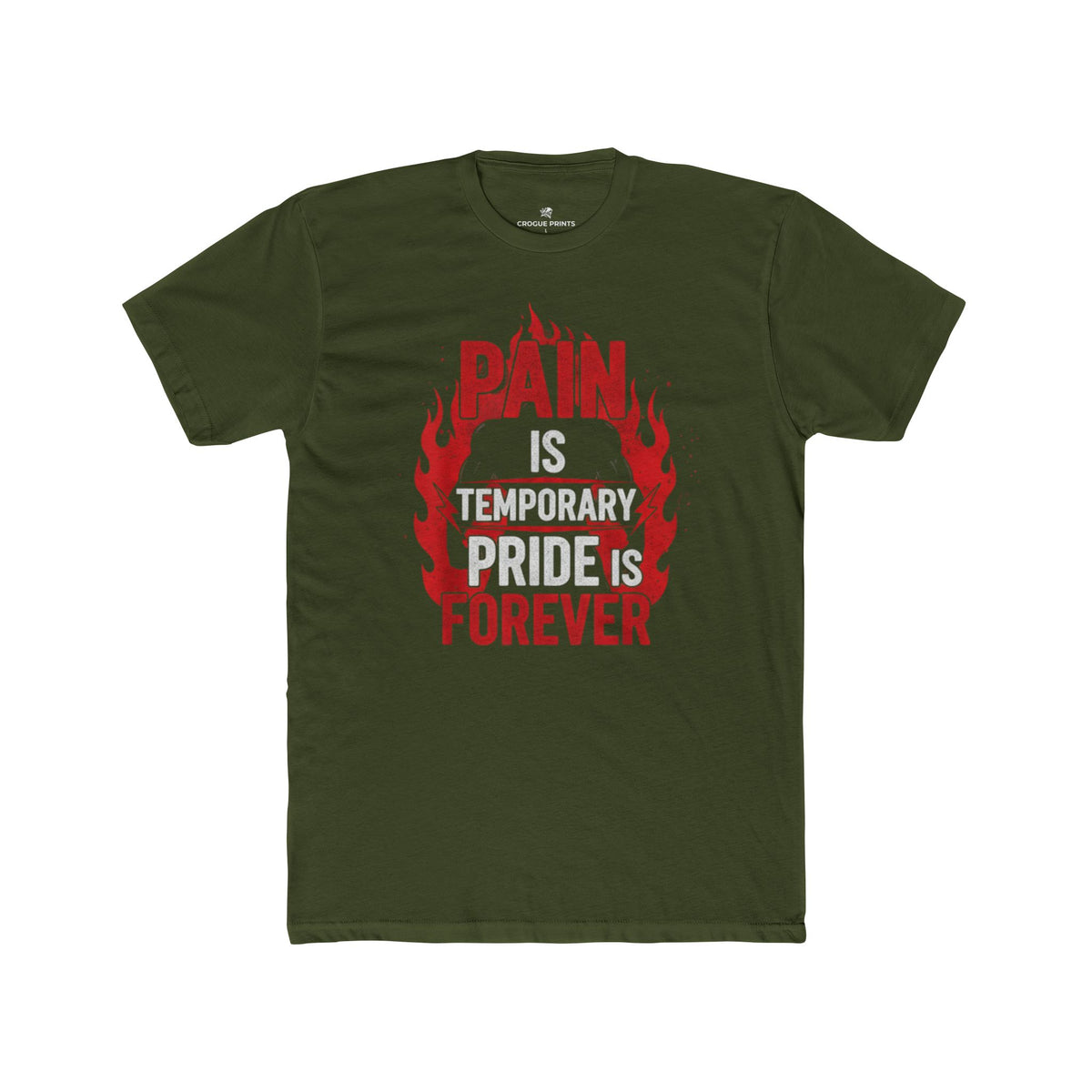 Pain is Temporary Pride is Forever Motivational Workout T-Shirt
